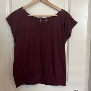 Deep purple Ann Taylor Loft Blouse- Like New